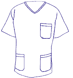 Scrub shirt